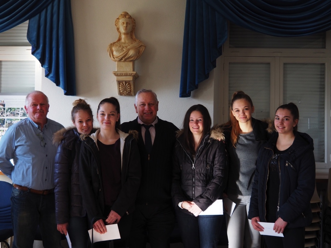 Nos Gymnastes Honorées par la commune